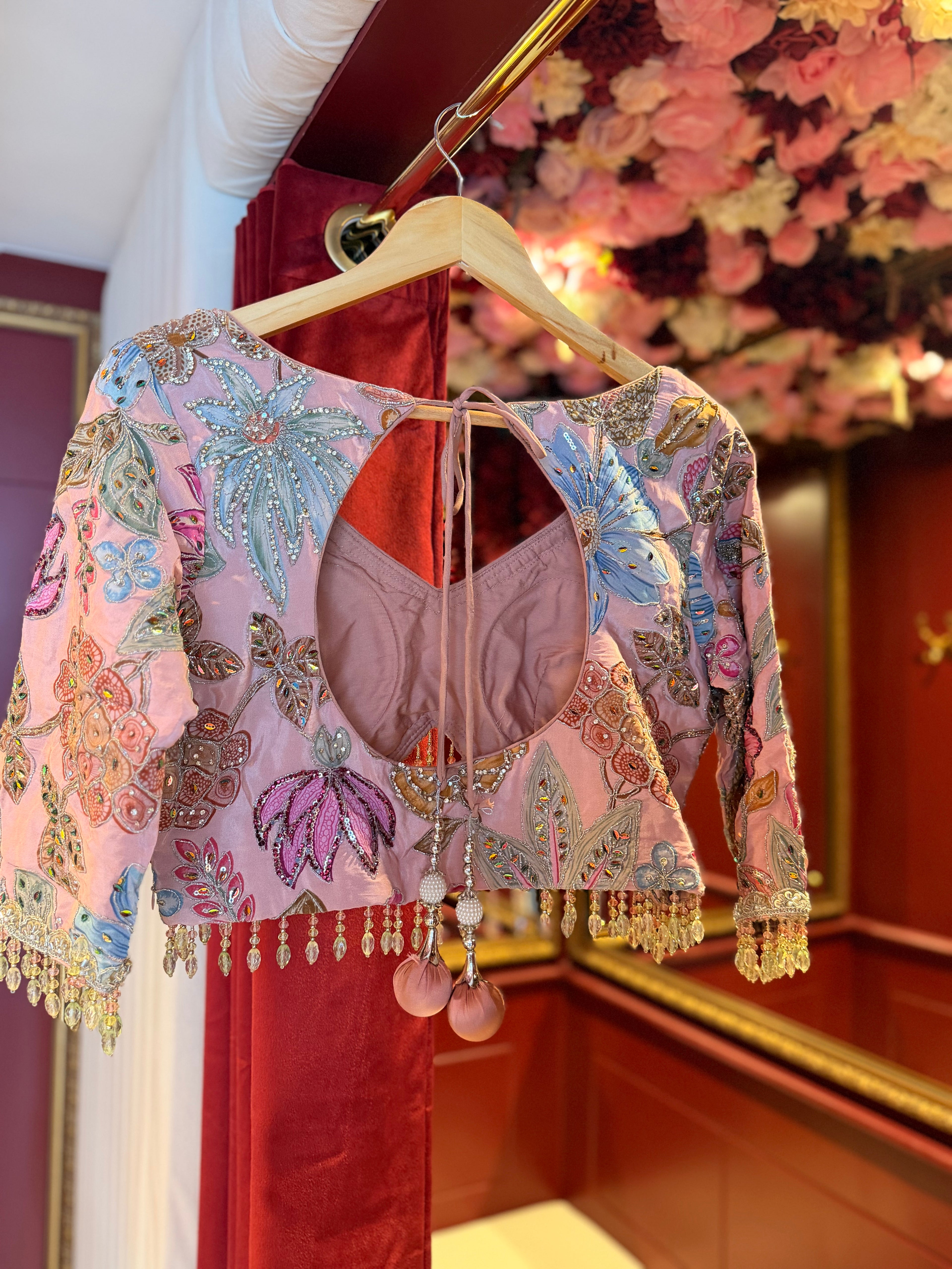 BABY PINK FLORAL LEHENGA