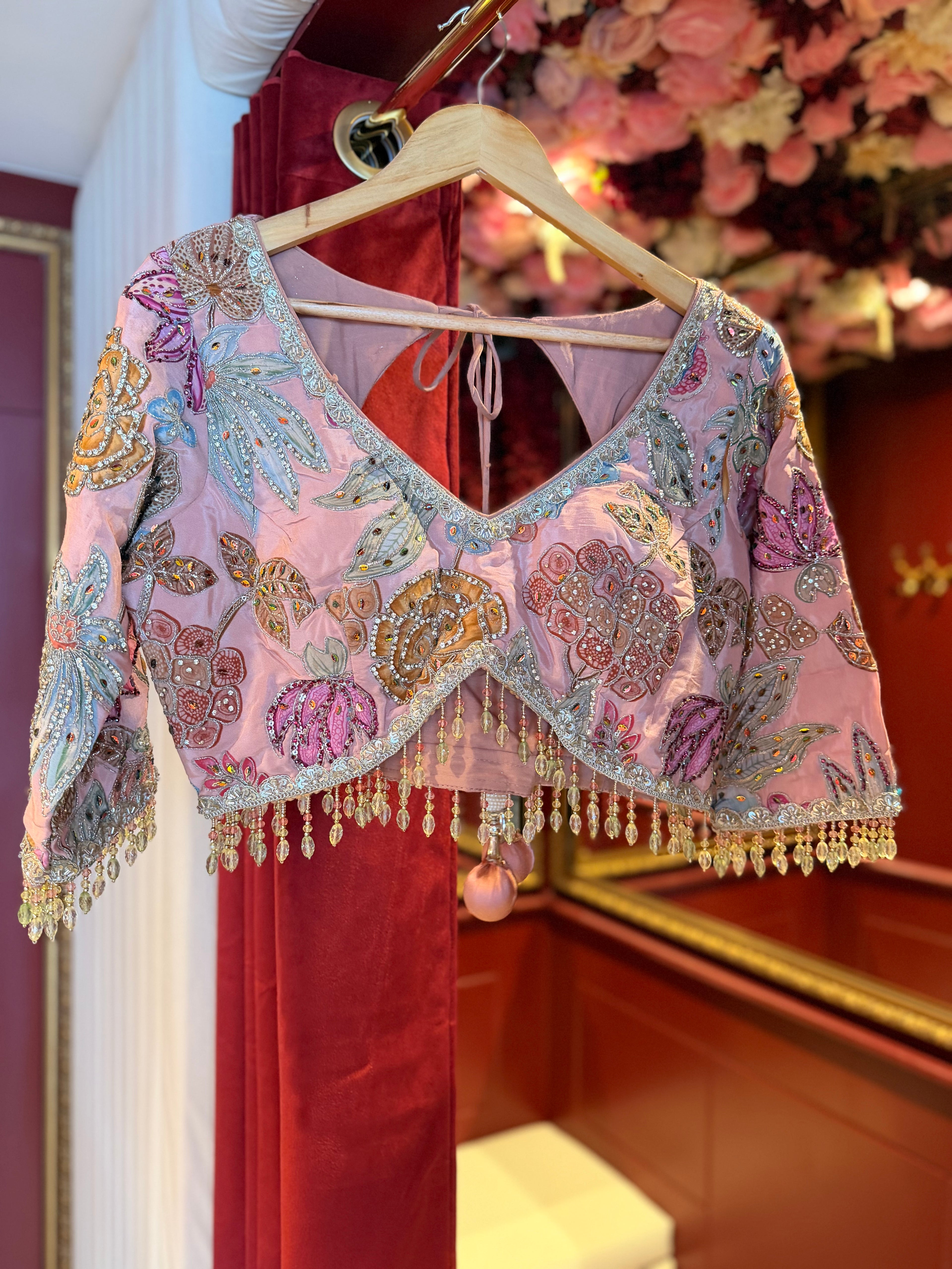 BABY PINK FLORAL LEHENGA